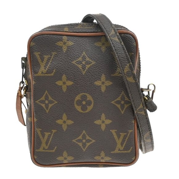 LOUIS VUITTON LV Mini Danube Shoulder Bag Monogram Leather Brown - Picture 1 of 5